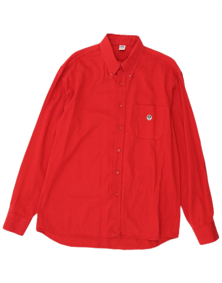 Camicia da uomo North Sails XL in cotone rosso