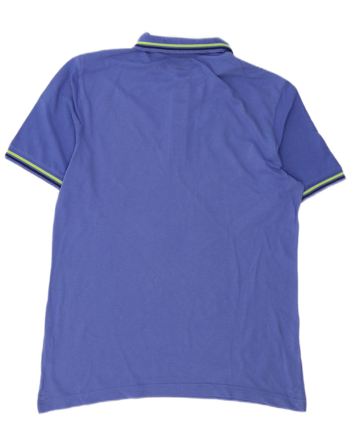 Polo Kappa Uomo Large Blu In Cotone