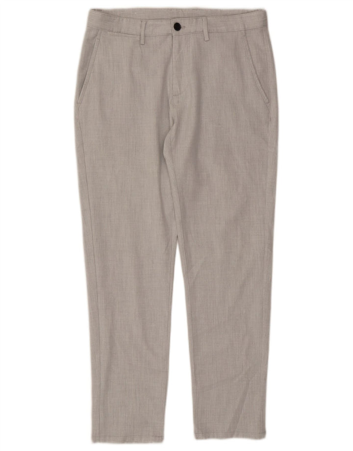 Pantaloni chino slim da uomo Zara EU 40 medio W31 L28 grigio