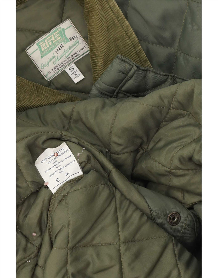 Giacca trapuntata oversize da uomo Rifle UK 36 Small Verde Poliammide