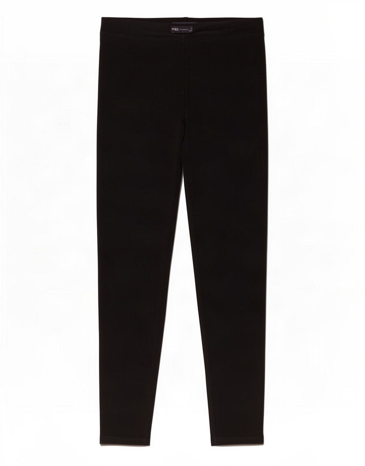 Leggings da donna Marks & Spencer UK 10 piccolo cotone nero