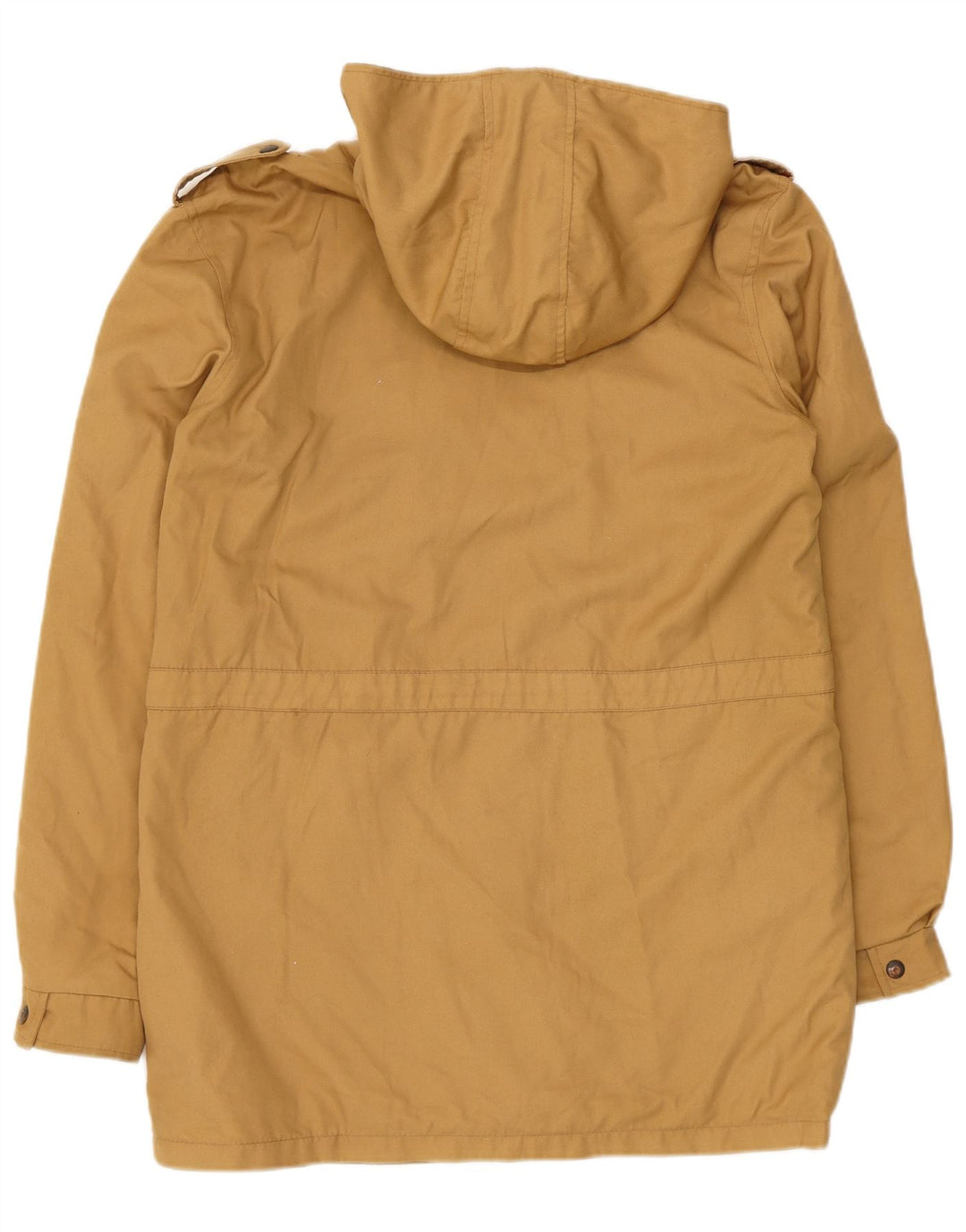 Giacca parka con cappuccio vintage da uomo UK 38 beige medio
