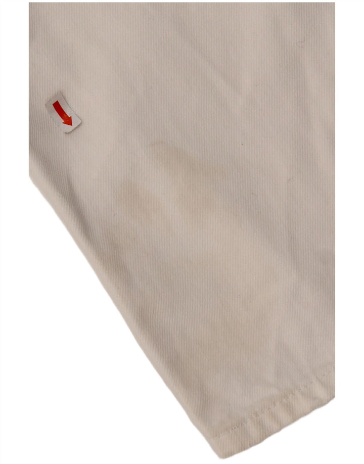 TOMMY HILFIGER Jeans dritti effetto consumato da donna W29 L28 cotone bianco