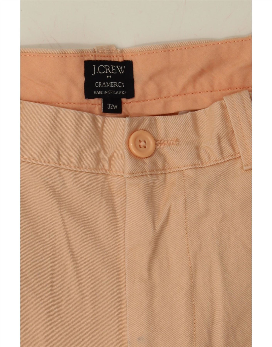 J. CREW Mens Gramercy Chino Shorts W32 Medium  Pink Cotton Vintage J. Crew and Second-Hand J. Crew from Messina Hembry 