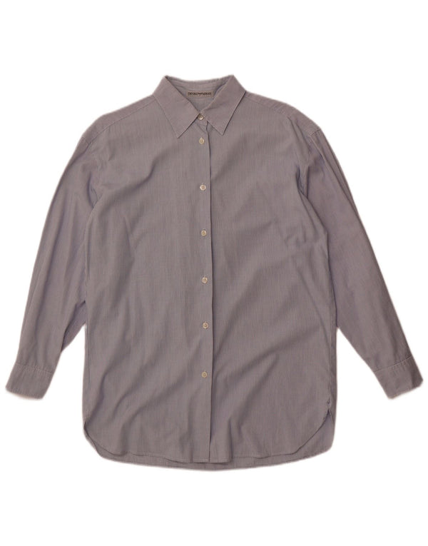 Camicia Donna Emporio Armani IT 42 Cotone Check Blu Medio