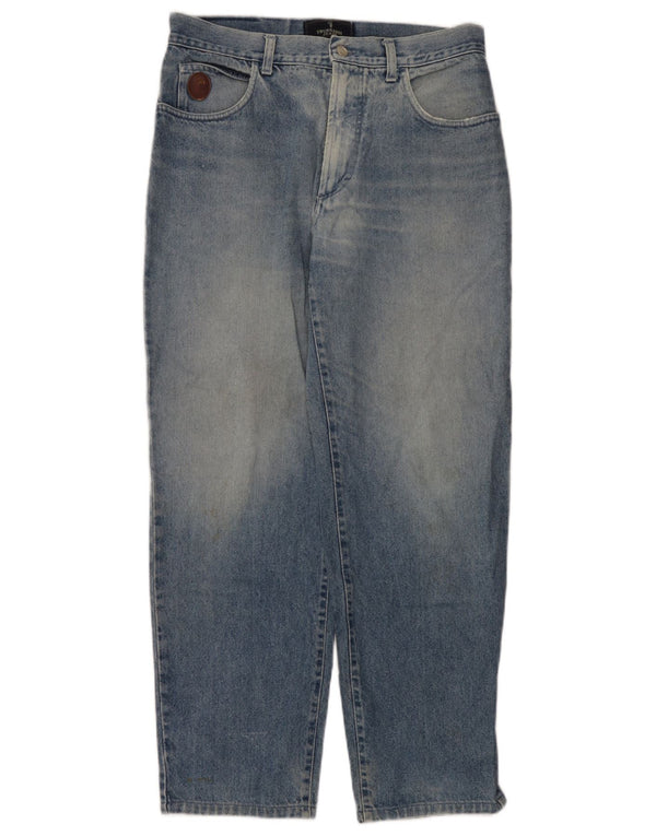 Jeans Trussardi Uomo Tapered IT 50 Large W36 L30 Blu Cotone