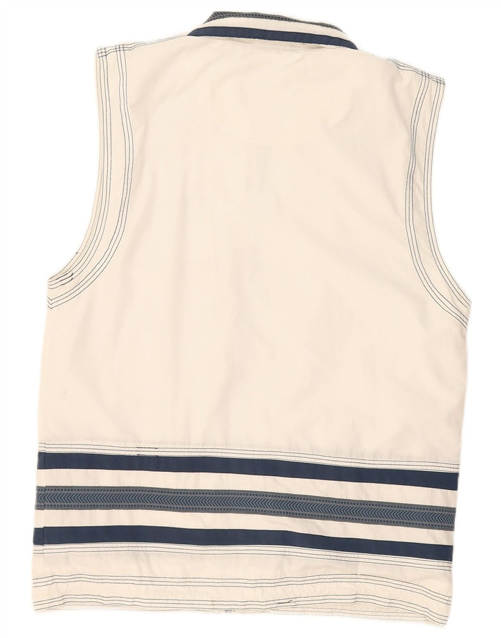 Gilet da uomo Killtec UK 38 poliestere a righe bianche medie