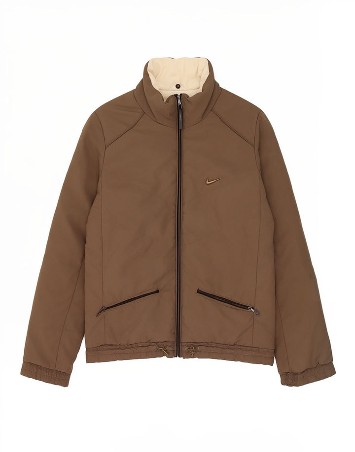 Giacca reversibile Nike da donna UK 40 Large Marrone Colourblock