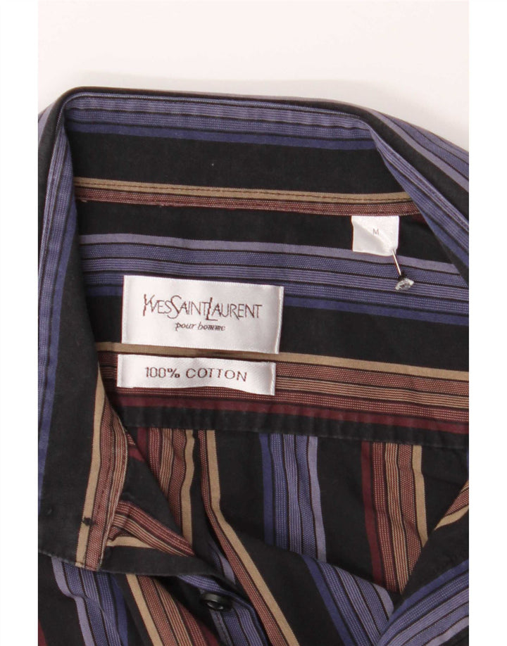 Camicia da uomo Yves Saint Laurent in cotone a righe medie multicolore