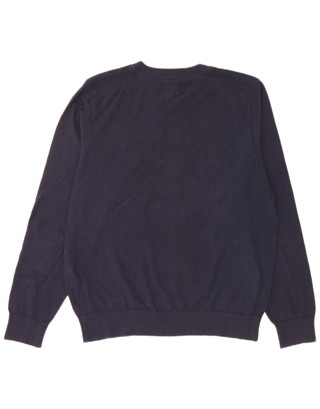 BEN SHERMAN Mens Crew Neck Jumper Sweater Large Navy Blue Cotton