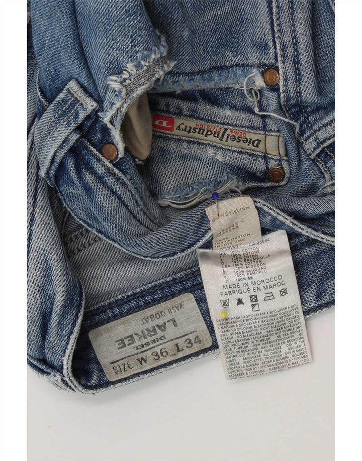 Jeans dritti da uomo Diesel Larkee W36 L34 cotone blu