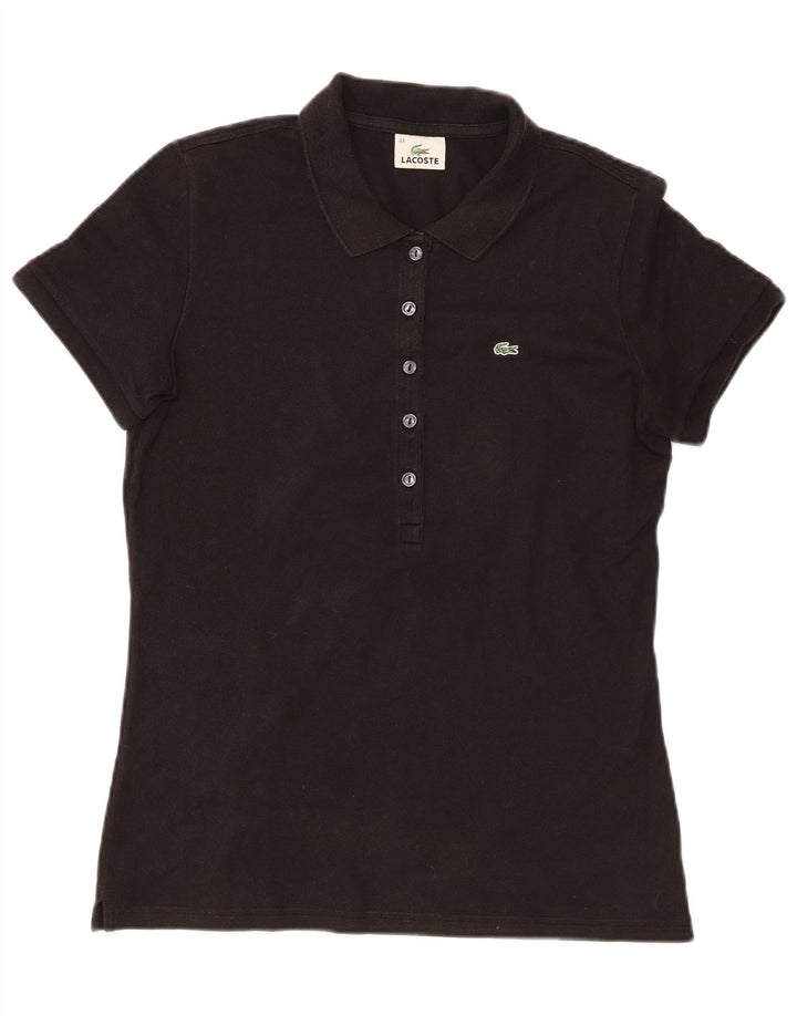 Polo da donna Lacoste taglia 44 grande in cotone nero