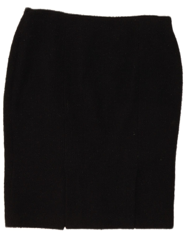 Gonna a tubino da donna Hobbs UK 16 grande W36 lana nera