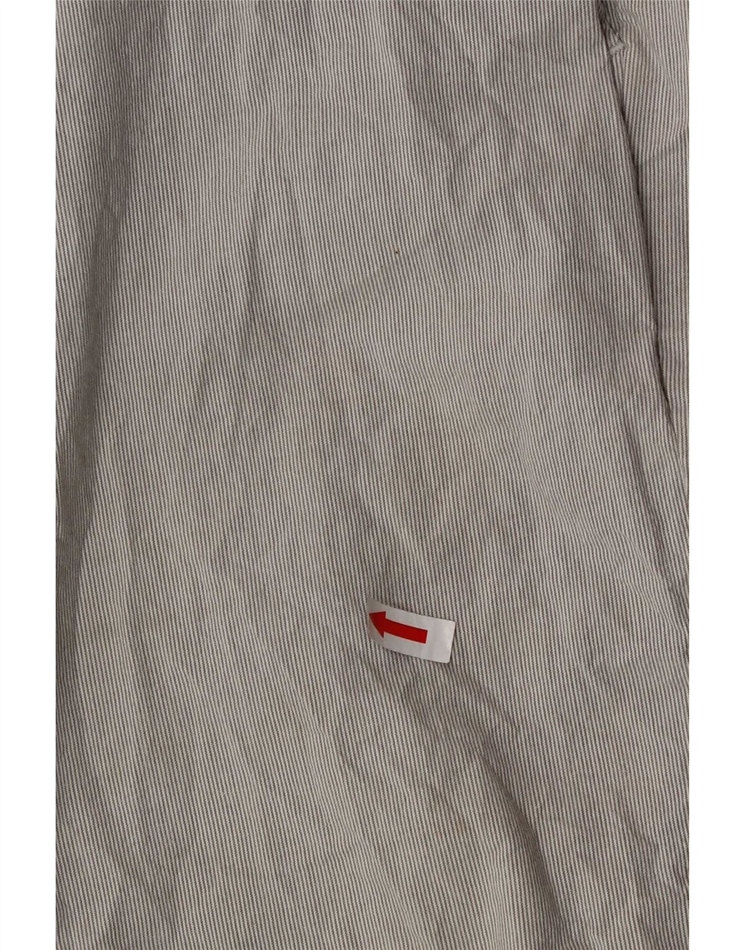 Pantaloncini chino da uomo Marks & Spencer W32 cotone gessato grigio medio