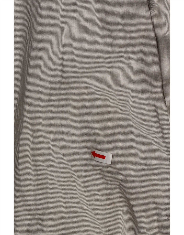 Pantaloncini chino da uomo Marks & Spencer W32 cotone gessato grigio medio