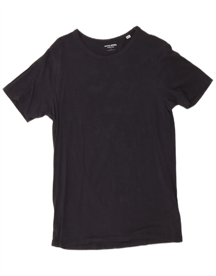 Jack & Jones T-shirt da uomo Top Large in cotone blu navy