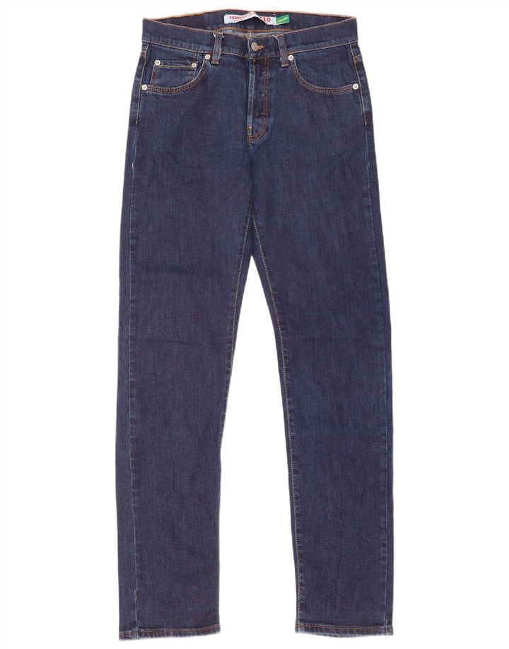 Carrera Uomo 710 Regular Slim Jeans IT 46 Small W31 L33 Blu Navy Cotone