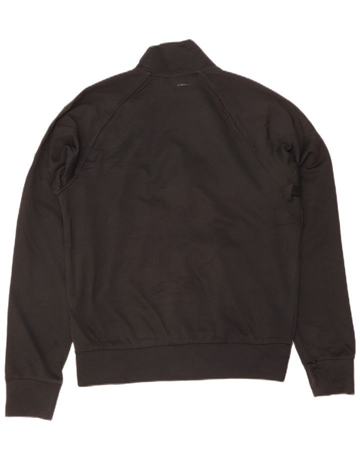 Giacca da ginnastica NIKE Dri Fit Graphic da uomo, piccola, in poliestere nero