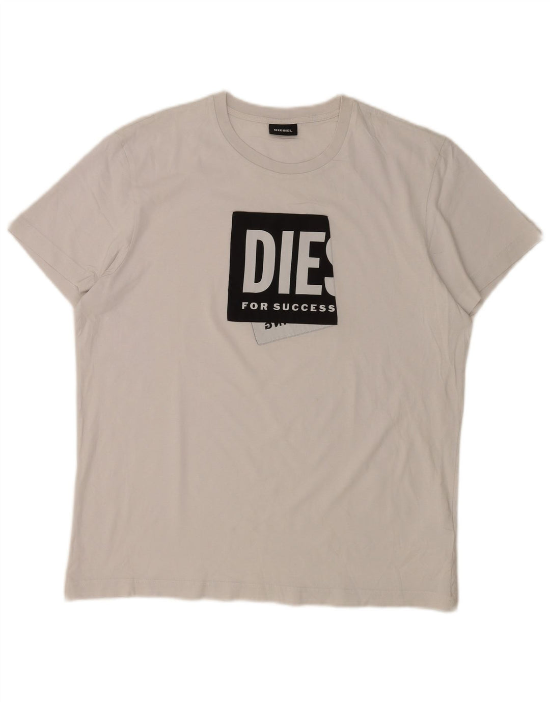 T-shirt grafica da uomo Diesel Top XL in cotone bianco