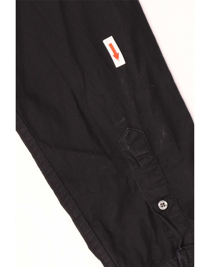 Camicia da uomo French Connection piccola in cotone nero
