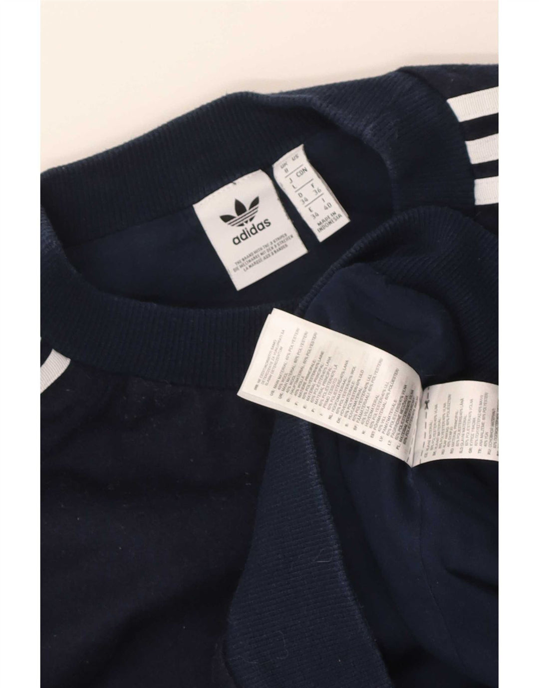 Felpa corta da uomo Adidas UK 8 Small poliestere blu navy