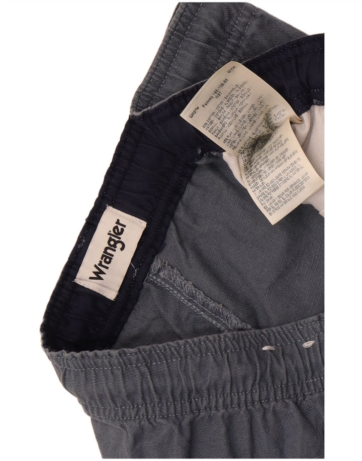 Bermuda da uomo Wrangler W38 XL in cotone grigio