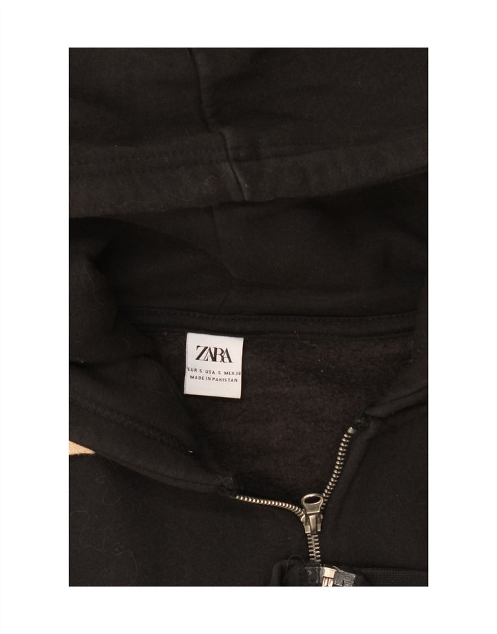 Maglione con cappuccio e zip Zara da uomo piccolo nero