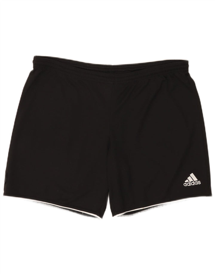 Pantaloncini sportivi Adidas Climalite da uomo medio poliestere nero