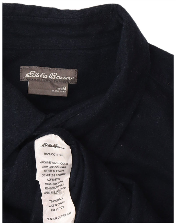 Camicia da uomo Eddie Bauer in cotone blu navy medio