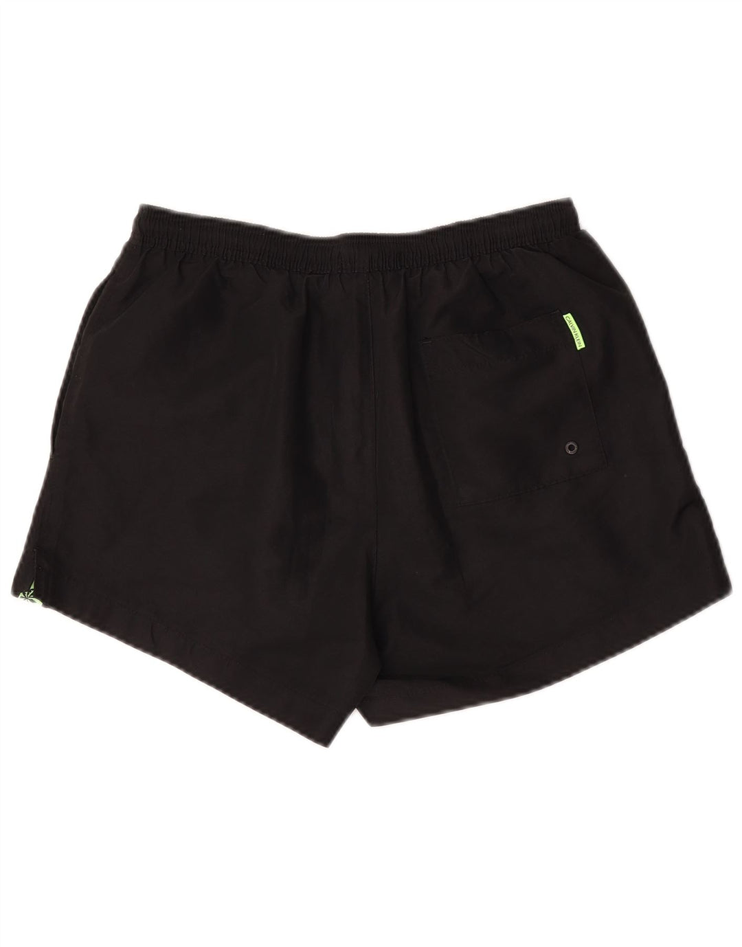 Pantaloncini da bagno grafici da uomo Calvin Klein piccoli color block nero