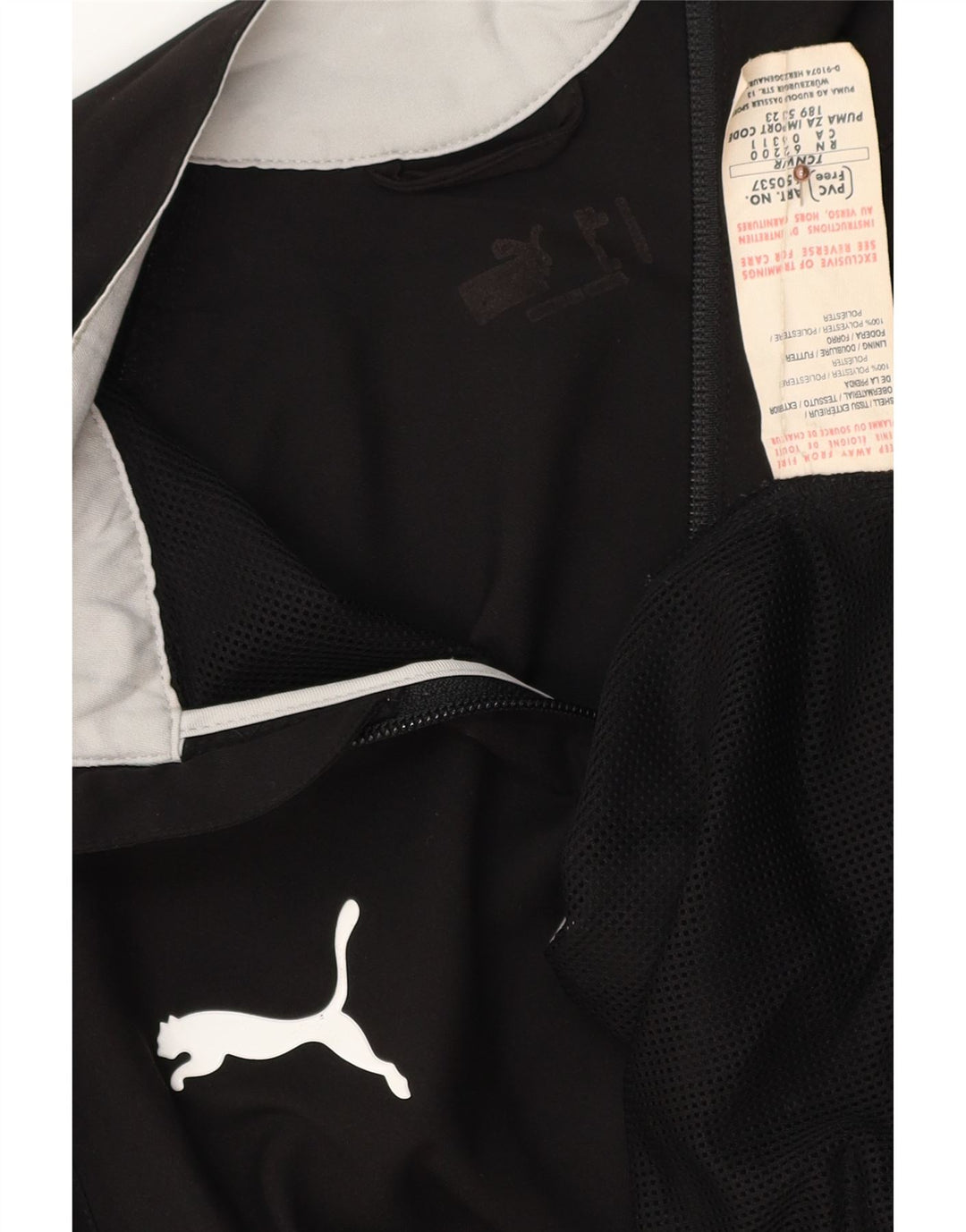 Giacca da ginnastica da uomo PUMA, media, nera, in poliestere