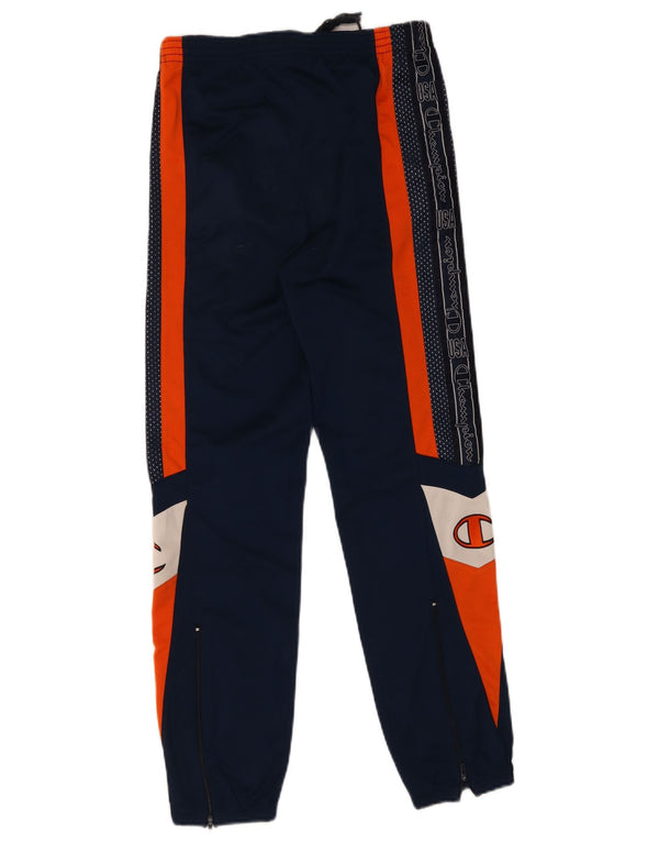 Pantaloni da tuta con grafica Champion da ragazzo 13-14 anni Blu navy Colourblock
