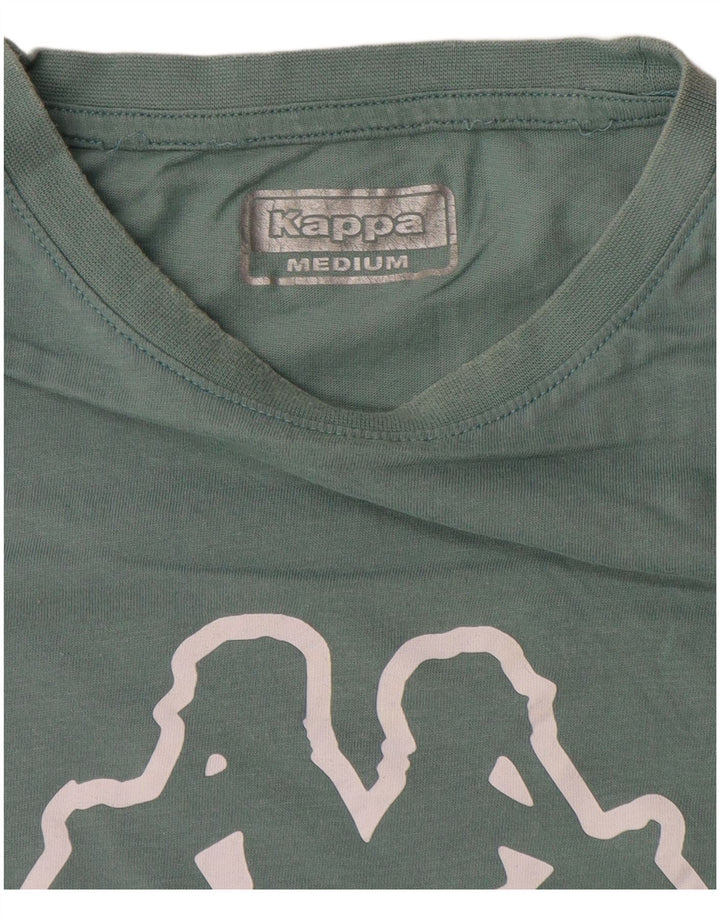 T-shirt grafica da donna Kappa Top UK 14 verde medio