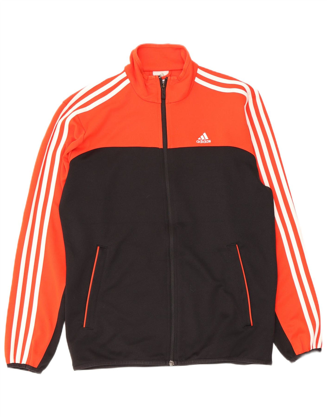 Giacca da tuta da uomo Adidas UK 38/40 Medium Orange Colourblock