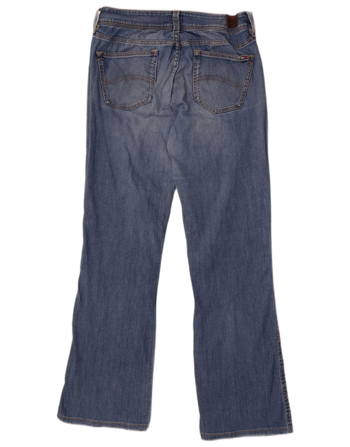TOMMY HILFIGER Womens Bootcut Jeans W31 L32 Blue Cotton