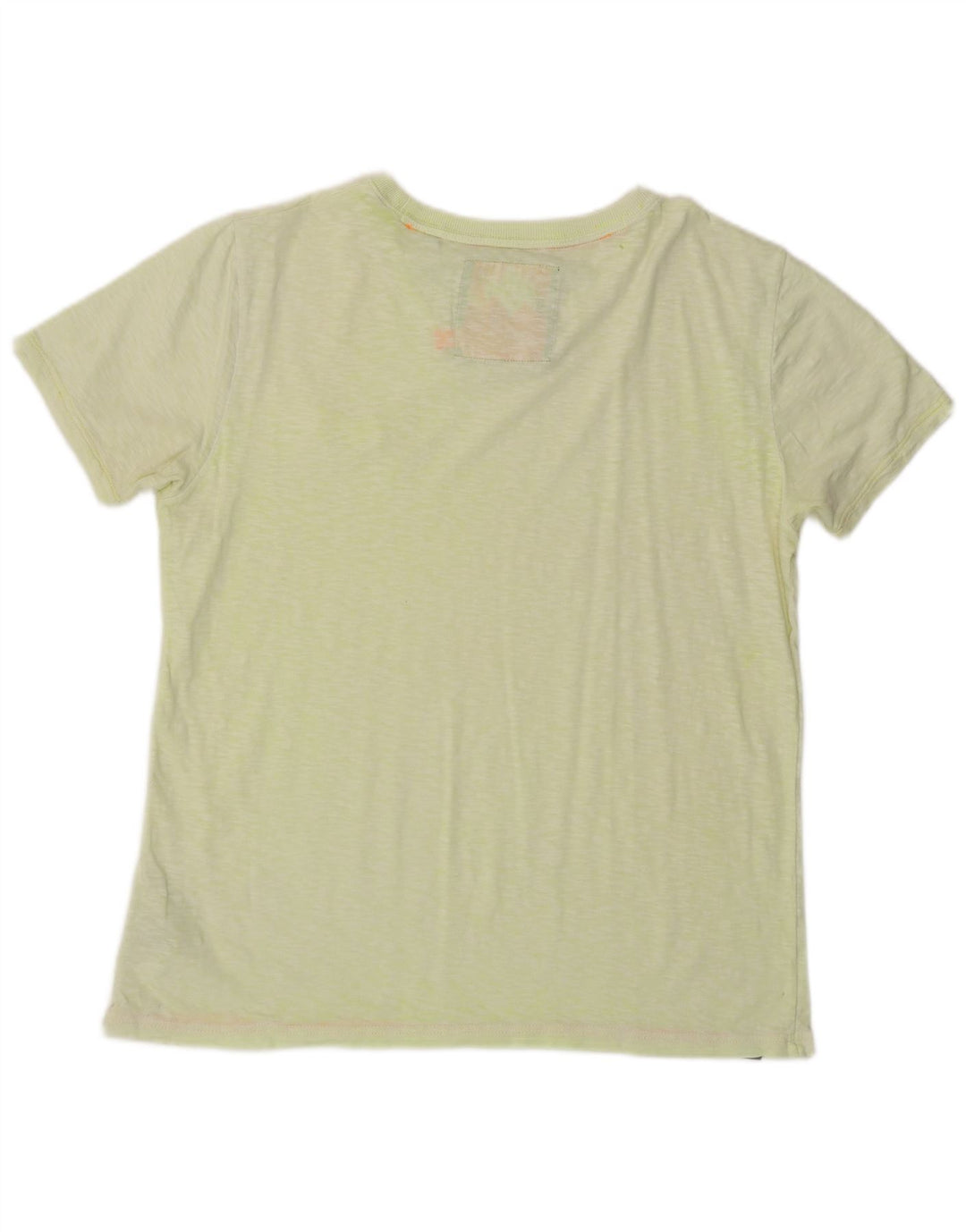 T-shirt da uomo SUPERDRY Top in cotone screziato verde medio