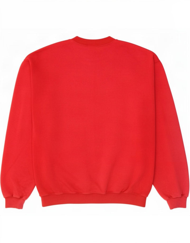 Felpa da uomo Marks & Spencer maglione rosso medio in cotone