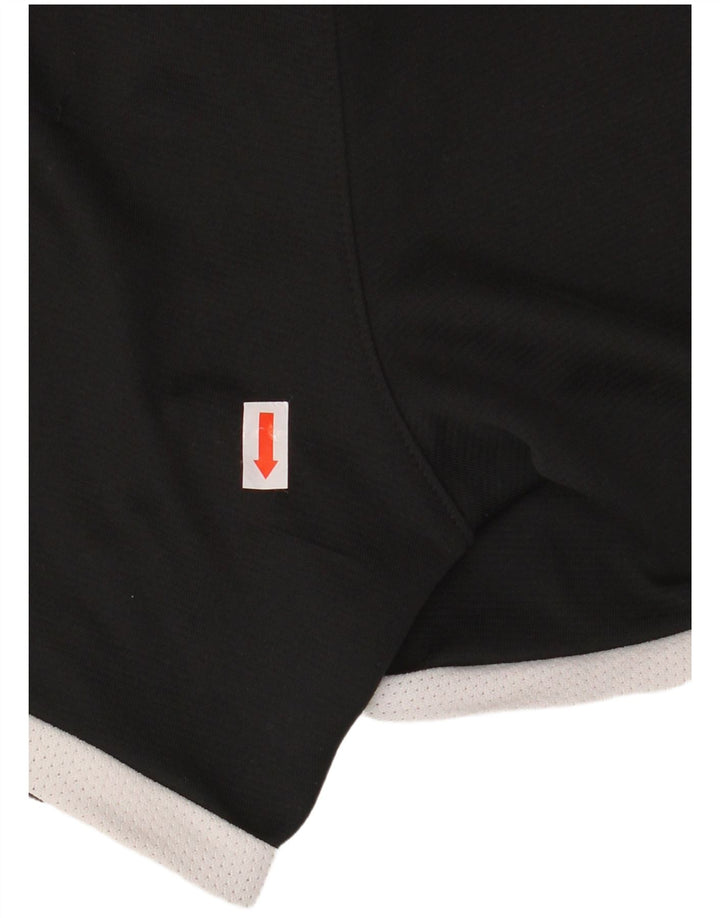 Pantaloncini sportivi Nike da donna UK 10 Small Nero Colourblock Poliestere