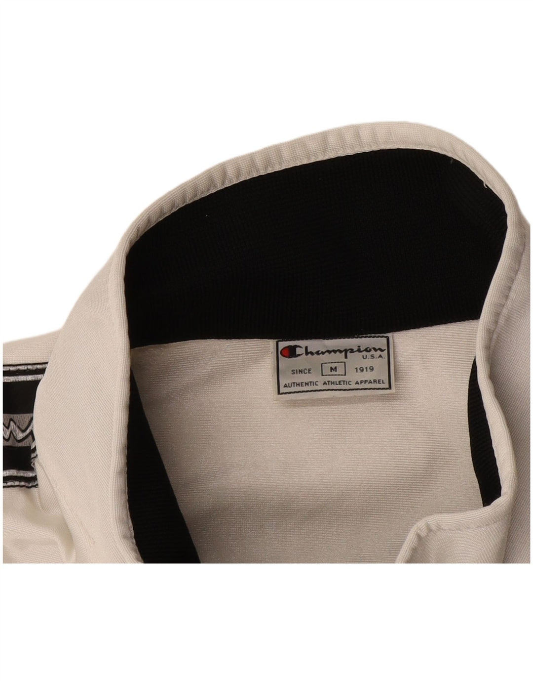 Giacca da tuta grafica da uomo Champion a righe bianche medie