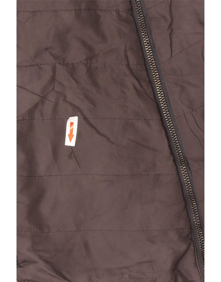 Gilet imbottito con autografo da donna Marks & Spencer UK 18 XL poliestere grigio