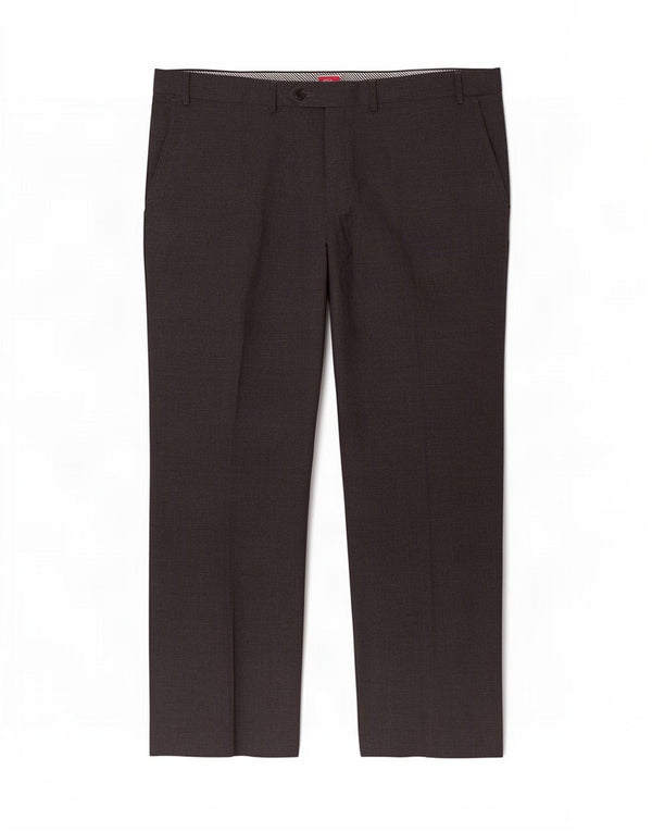Pantaloni da abito dritti da uomo Marks & Spencer W42 L29 pied de poule grigi