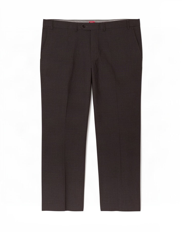 Pantaloni da abito dritti da uomo Marks & Spencer W42 L29 pied de poule grigi