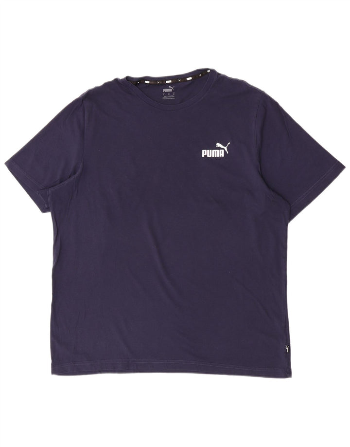 T-shirt grafica da uomo Puma Top XL Blu navy