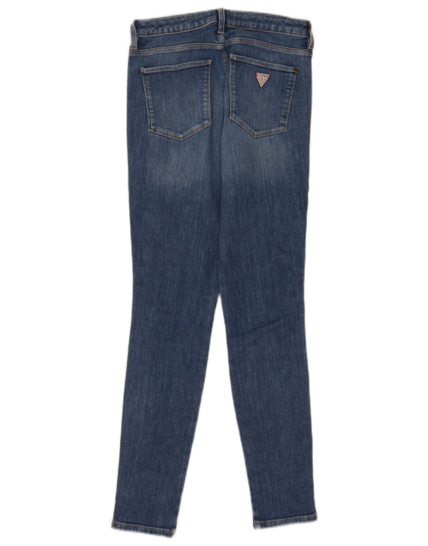 Jeans skinny Guess Curve a vita media da donna W30 L29 cotone blu