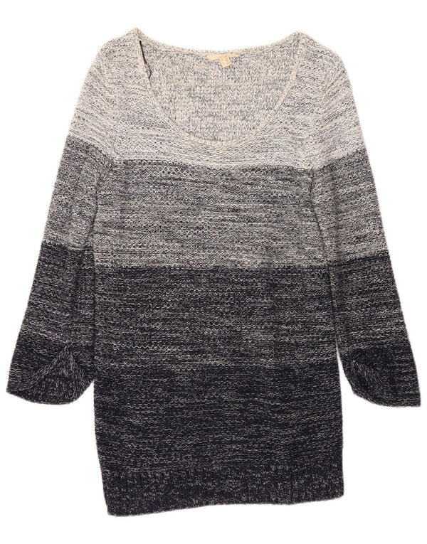 Abito maglione da donna con maniche a 3/4 Esprit UK 18 XL Cotone color block blu