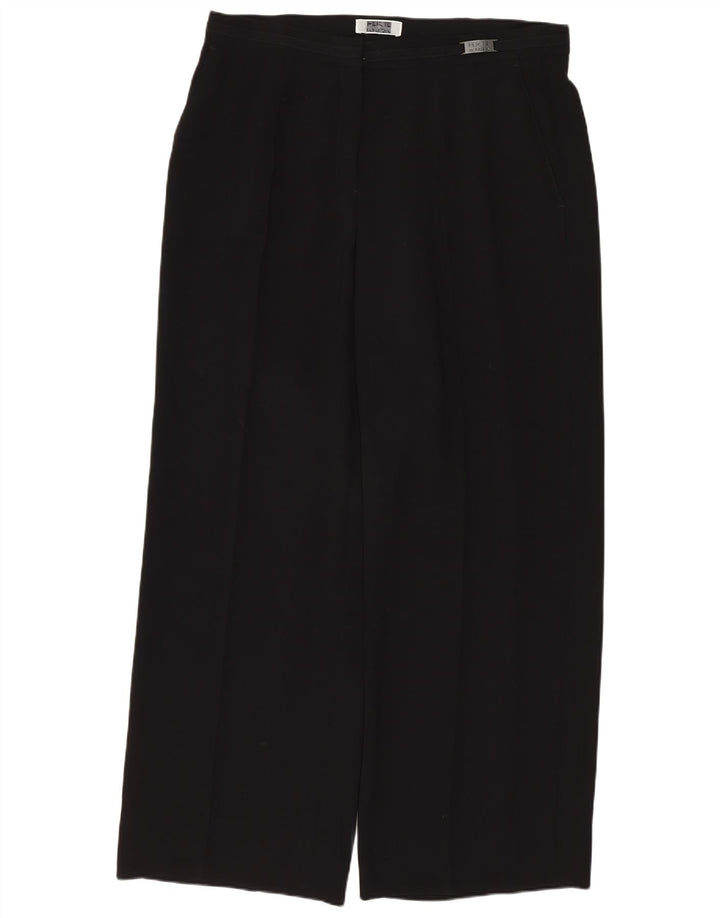 Pantaloni chino dritti da donna Perte by Krizia W32 L28 poliestere nero