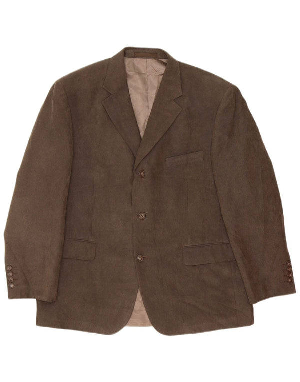 Giacca blazer a 3 bottoni da uomo Marks & Spencer UK 42 grande marrone classica