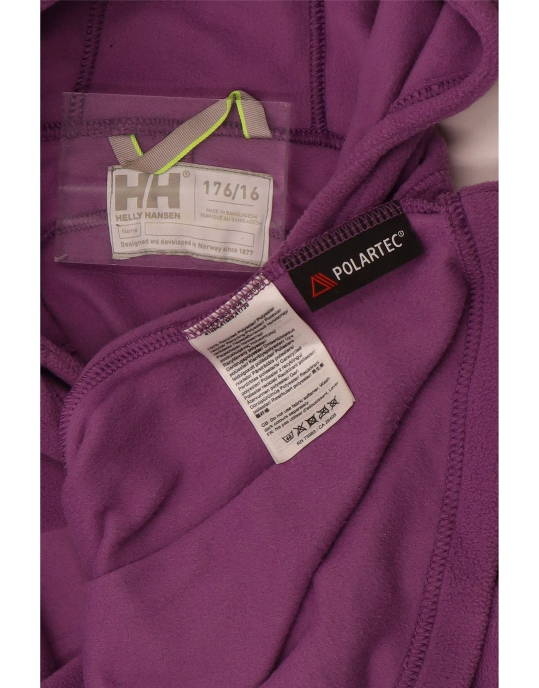 Maglione in pile grafico per ragazze HELLY HANSEN 15-16 anni poliestere viola