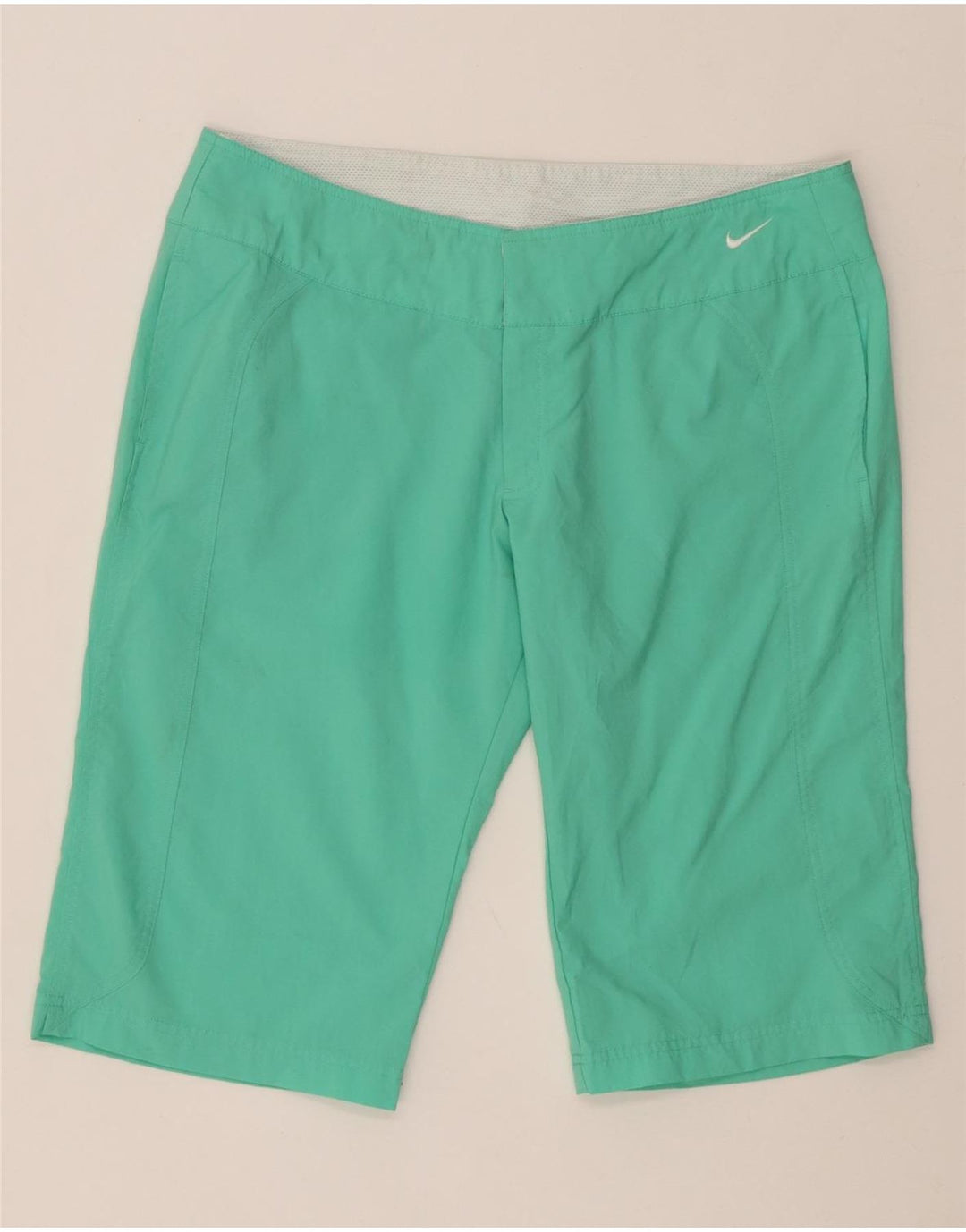 Bermuda da donna NIKE US 12/14 Large W34 poliestere turchese