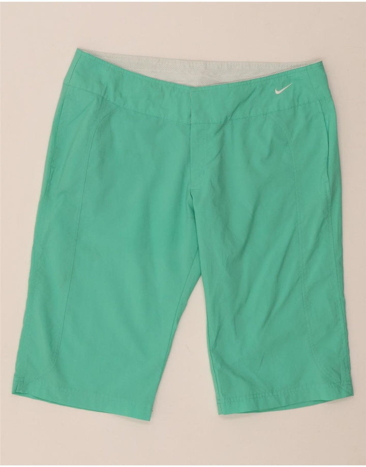 Bermuda da donna NIKE US 12/14 Large W34 poliestere turchese